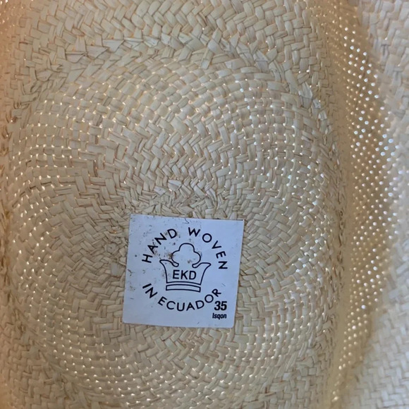 Like new MAISON MICHEL Henrietta faux pearl straw hat in white size medium - Picture 6 of 10